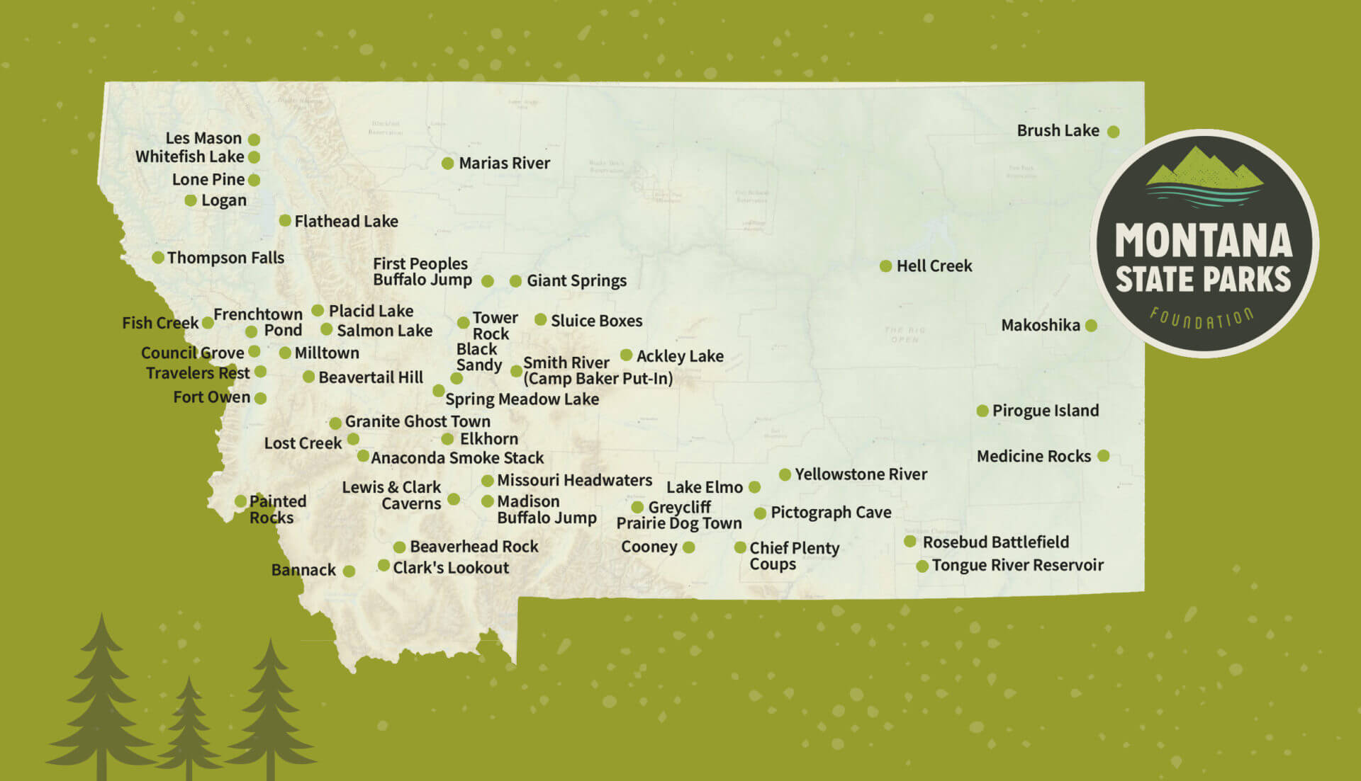 Montana State Parks Map
