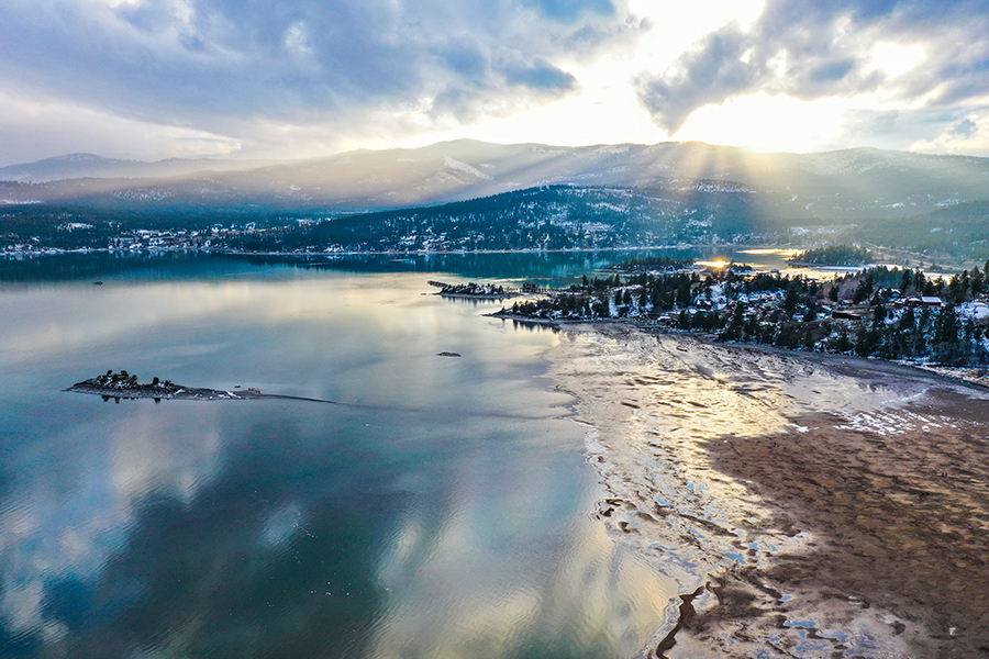 Somers Beach on the north shore of Flathead Lake as seen on April 2, 2020. Montana State Parks, Flathead Land Trust and others are interested in turning the beach into a state park. Hunter D’Antuono | Flathead Beacon